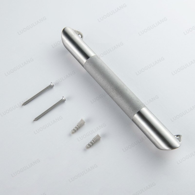 LUOGULIANG Shower Foot Rest for Shaving Legs, Wall Mounted Shower Foot Ledge, Antislip Stainless Steel Bar Foot Ledge for Bathroom, Brushed Nickel