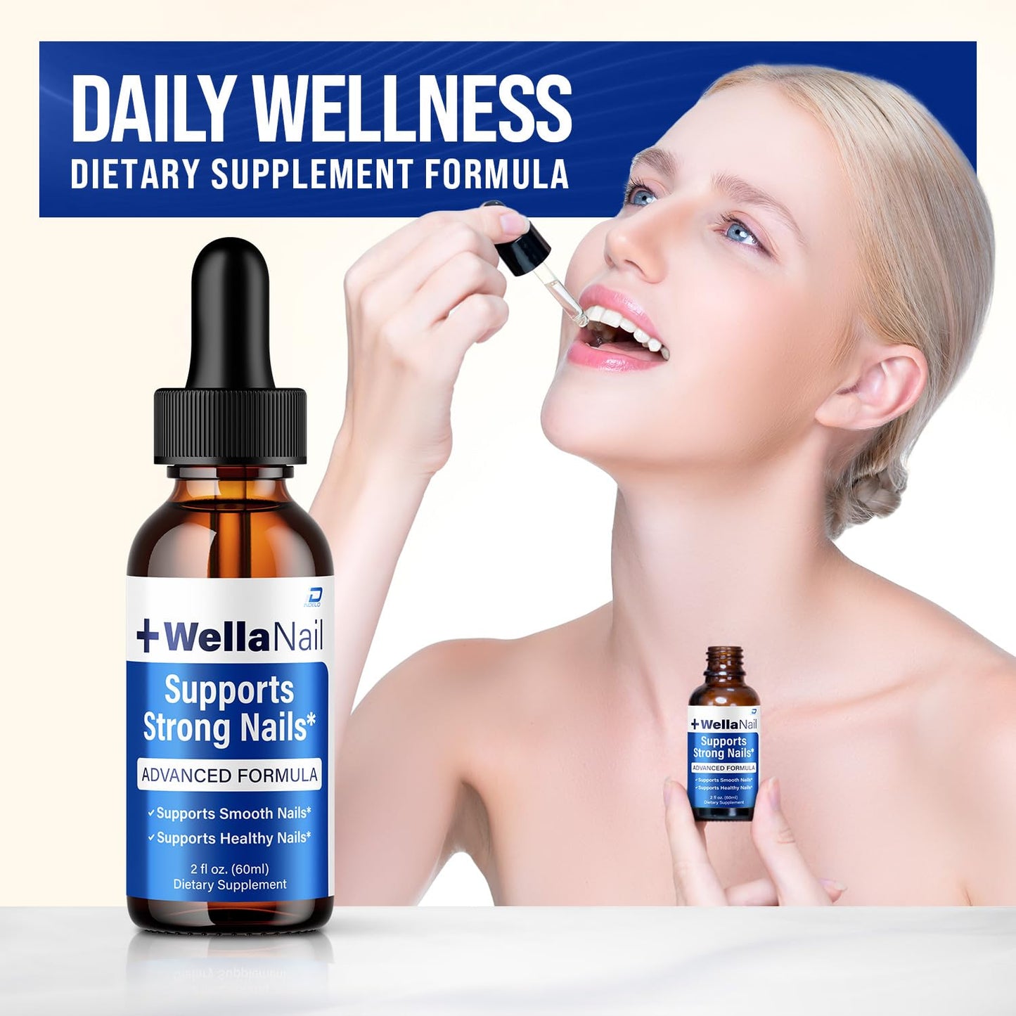 WellaNail Drops – Support Advanced Formula Liquid Formula (2 Pack – 2 Month Supply)