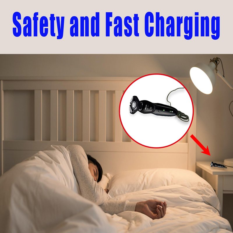 15V Charger Compatible with Philips HQ8505 Norelco 7000 5000 3000 9000 Series Shaver Trimmer Charging Cord Power Supply