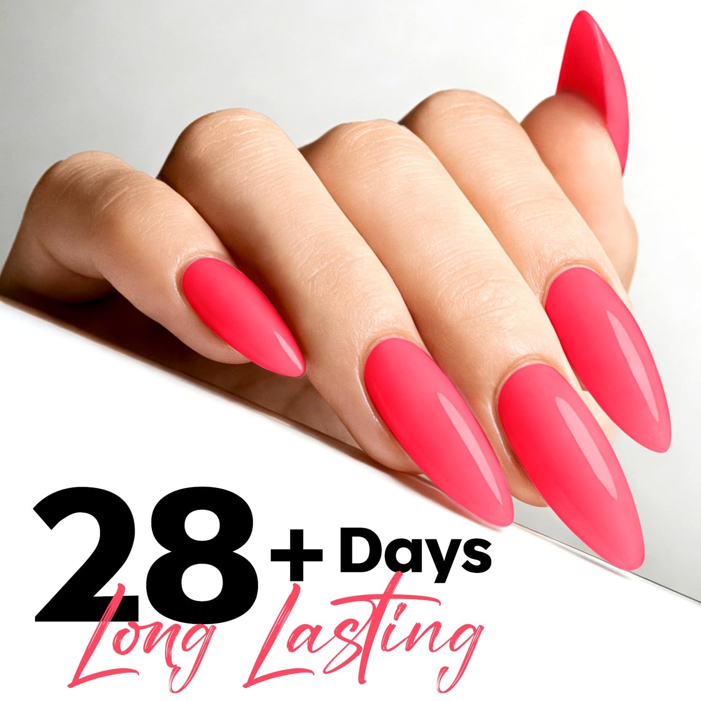 Raspberry Pink Gel Nail Polish - Vibrant Fluorescent Soak Off for DIY Nail Art | 15ML
