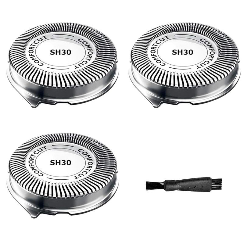 3000 Blades Compatible with Norelco 3000 Replacement Heads,sh30 Compatible with Philips Norelco Series 3000, 2000, 1000 and S738,SH30 Replacement Heads Series 2000 Etc Mode 3 Pack