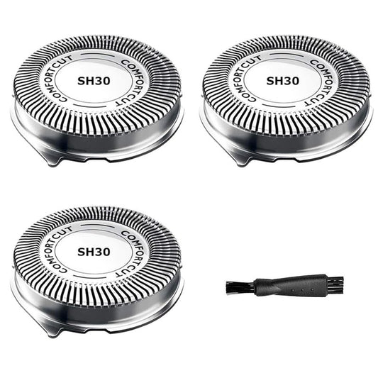 3000 Blades Compatible with Norelco 3000 Replacement Heads,sh30 Compatible with Philips Norelco Series 3000, 2000, 1000 and S738,SH30 Replacement Heads Series 2000 Etc Mode 3 Pack