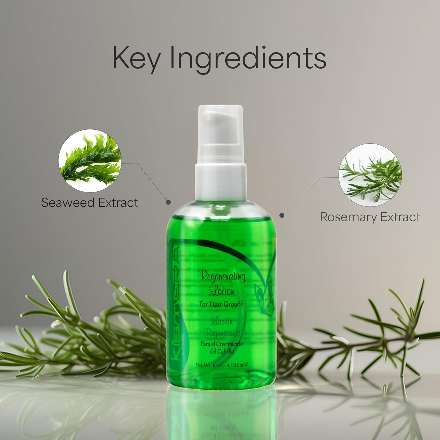Kismera Hair Loss Lotion & Regenerating Hair Growth Lotion 4oz "Set"