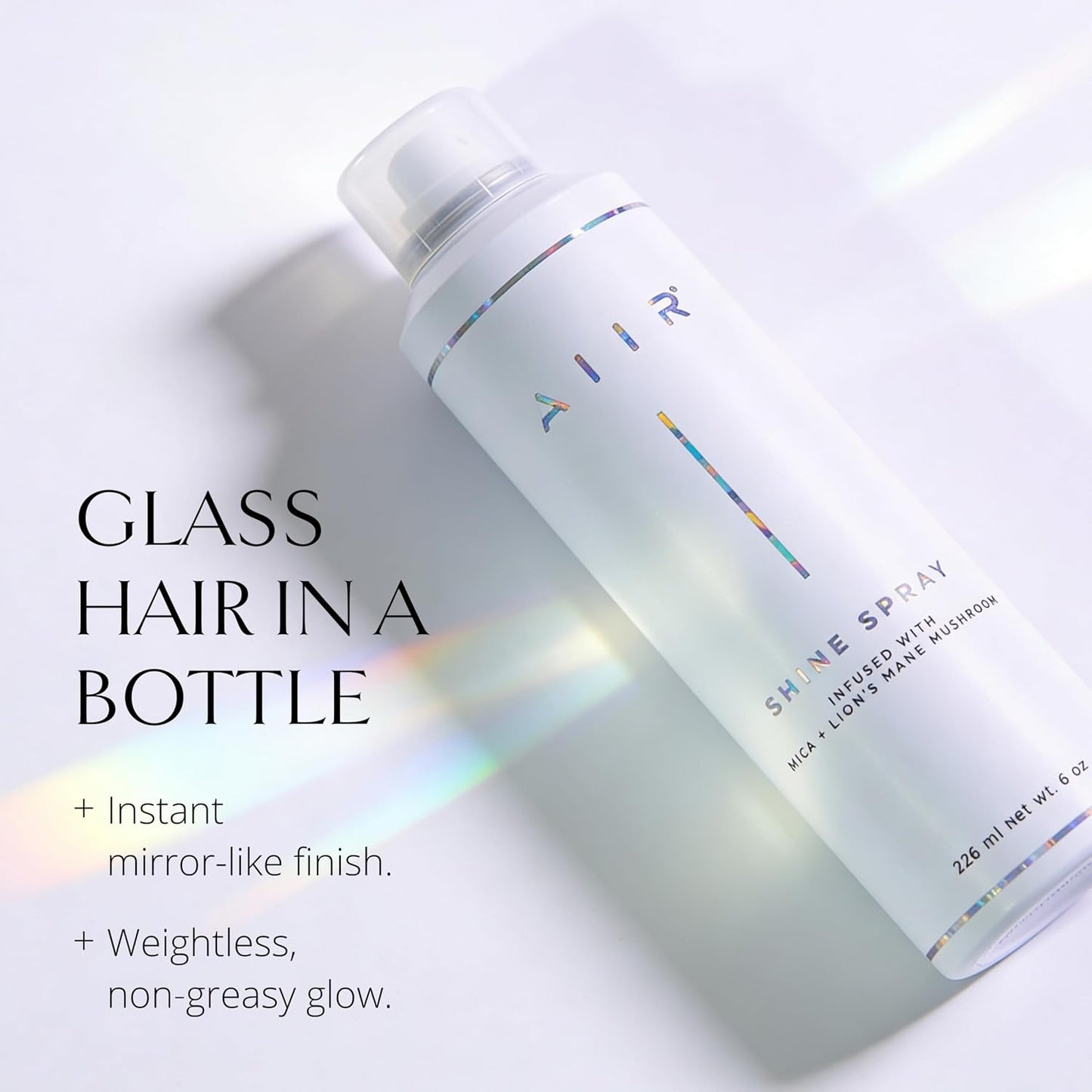 AIIR Shine Spray - Smoothing Gloss Spray for Sleek, Frizz-Free Hair | 6 oz, Lightweight Humidity Shield