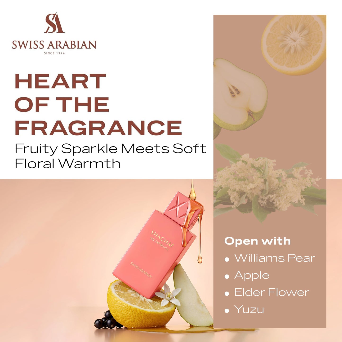 Swiss Arabian Shaghaf Oud Nectar Blush Eau de Parfum 75 ml (Fresh)