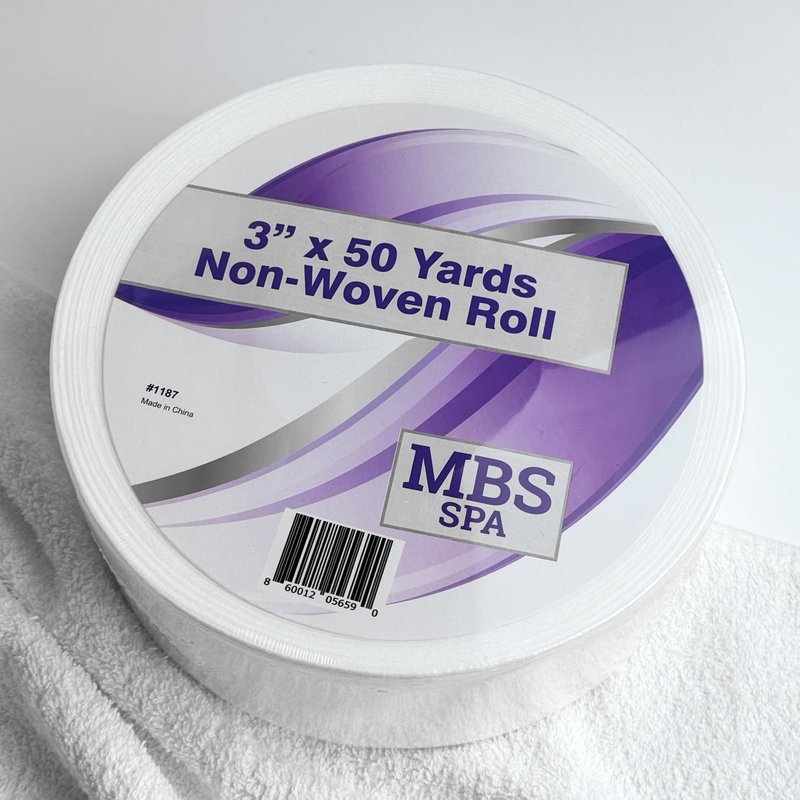 Esthetician Non-Woven Wax Roll 3" x 50 Yards for Hair Removal – Lint-Free Full Body Waxing Roll