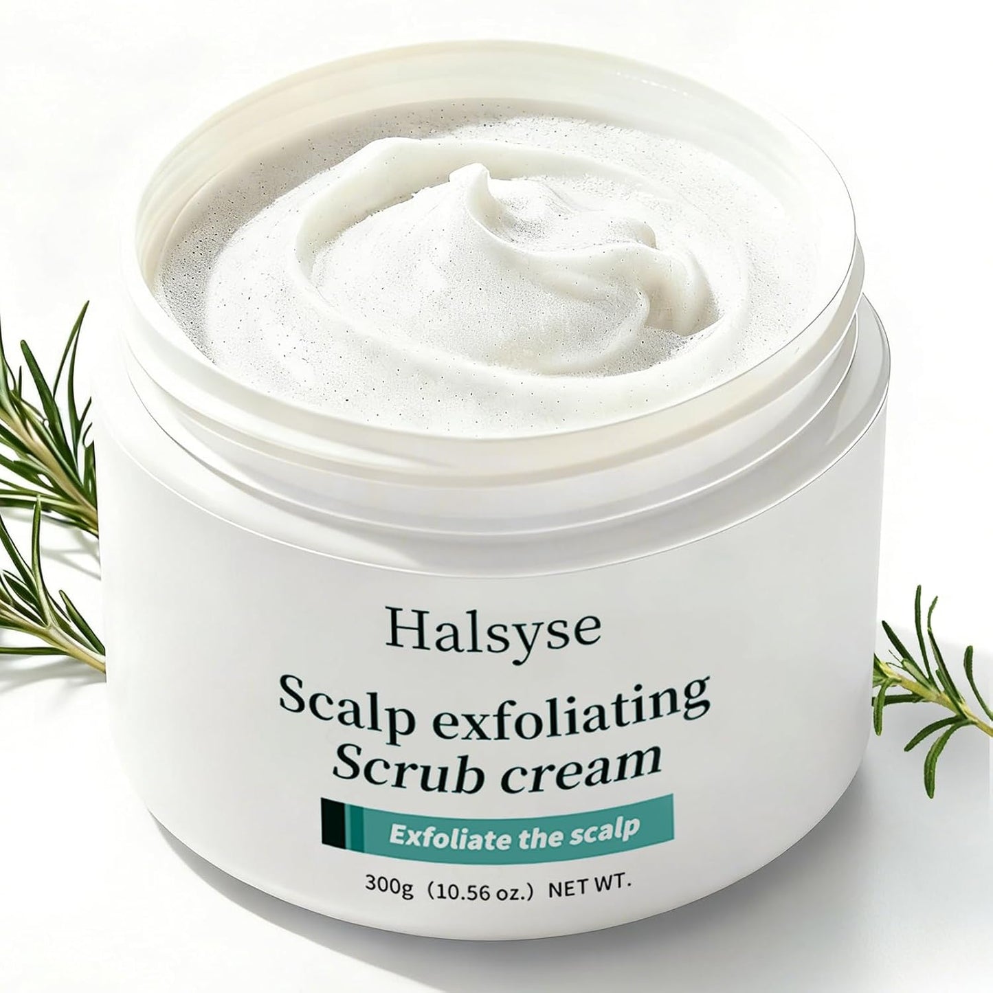 Sea Salt Scalp Scrub & Exfoliating Shampoo - Soothes Itchy, Oily Scalp with Rosemary, Coconut & Shea Butter | 8 oz