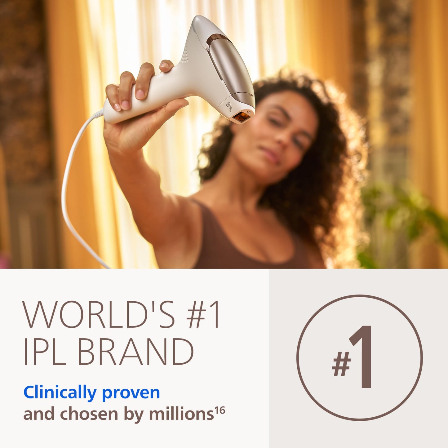 Philips Lumea 9000 Series IPL Hair Removal Device Permanent Laser Hair Reduction for Women & Men, Easy and Comfortable Use at Home, SenseIQ, 4 Attachments for Body, Face, Bikini & Underarms, BRI984/03