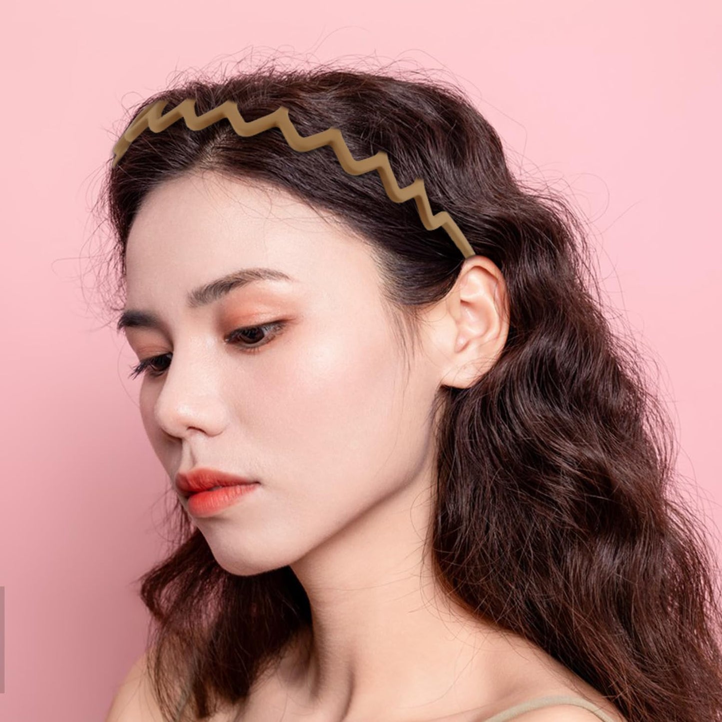 Trendy Zigzag Headbands for Women - 3PCS Plastic Wavy Hair Accessories | Spiky Claw Design