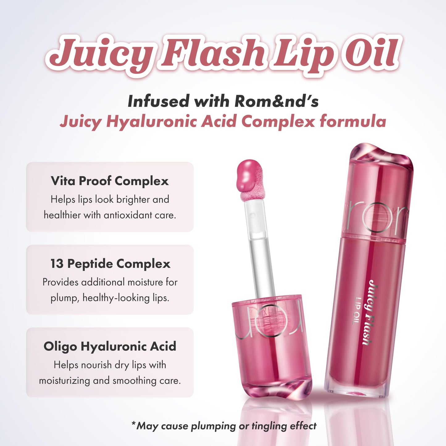 rom&nd JUICY FLASH LIP OIL 04 FLARE LYCHEE