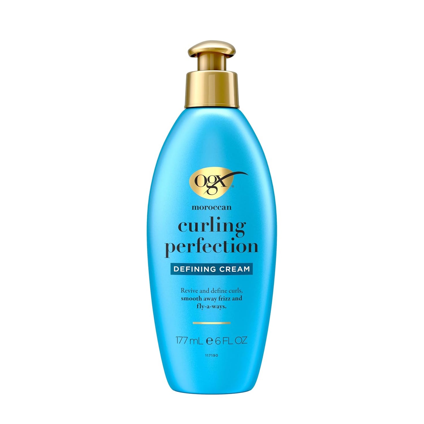 OGX Argan Oil Curl-Defining Cream - Anti-Frizz Formula for All Hair Textures | 6 oz