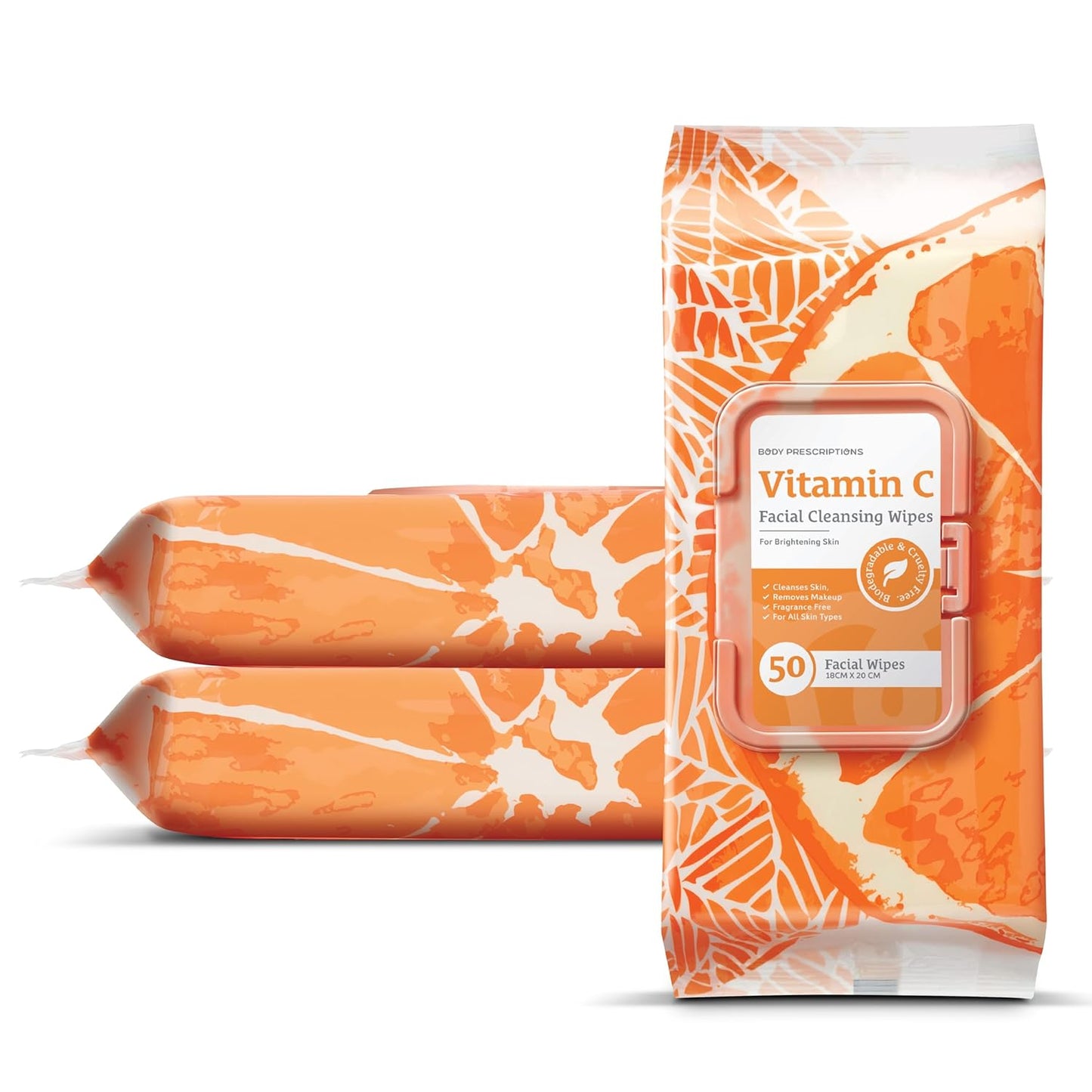 Makeup Cleansing Wipes - Gentle & Effective Face Wipes with Retinol | 50 Count Pack of 3