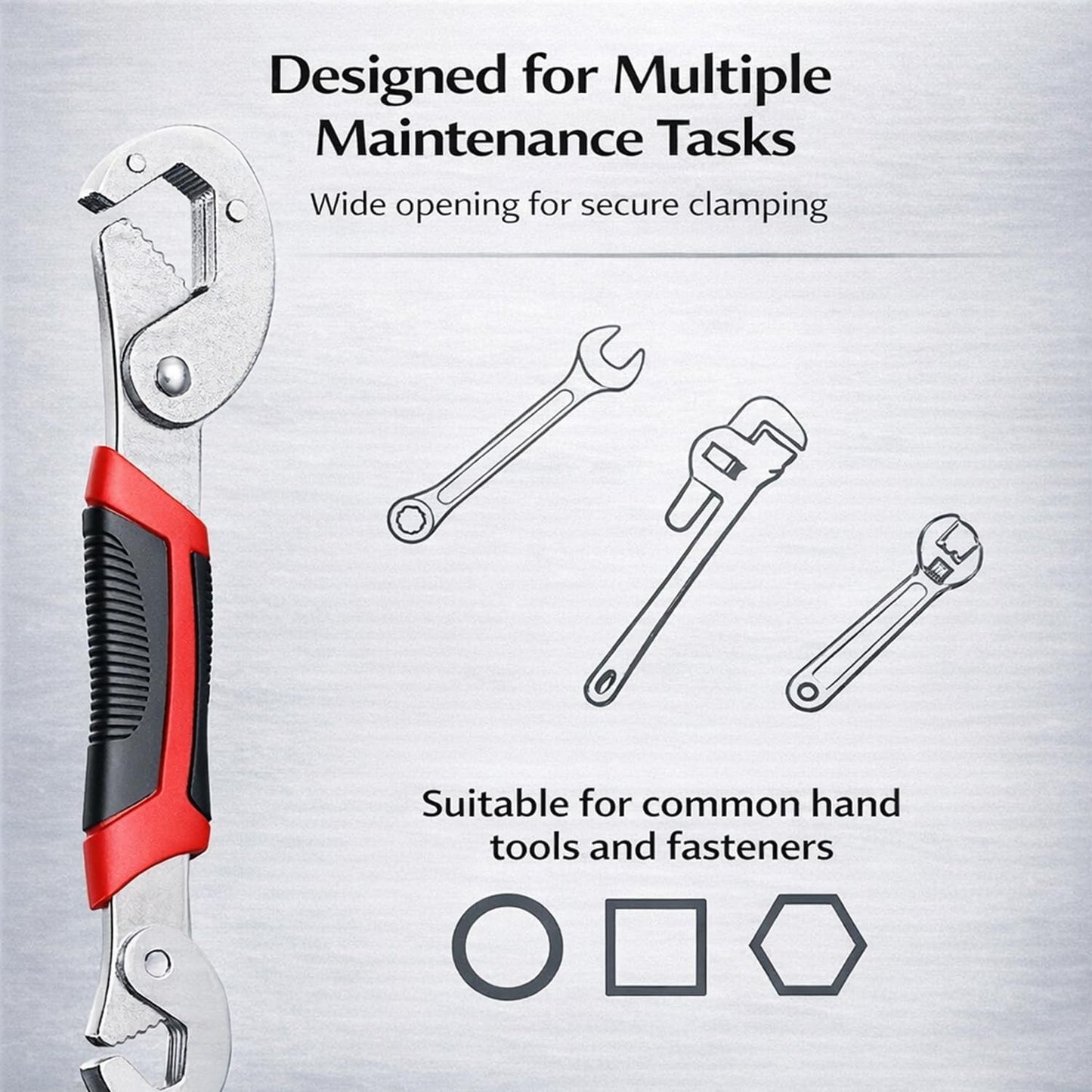 Double Head Adjustable Wrench Set - 6-22 mm Wide Jaw Spanner | Dual Size Tool for Mechanics & Repairs
