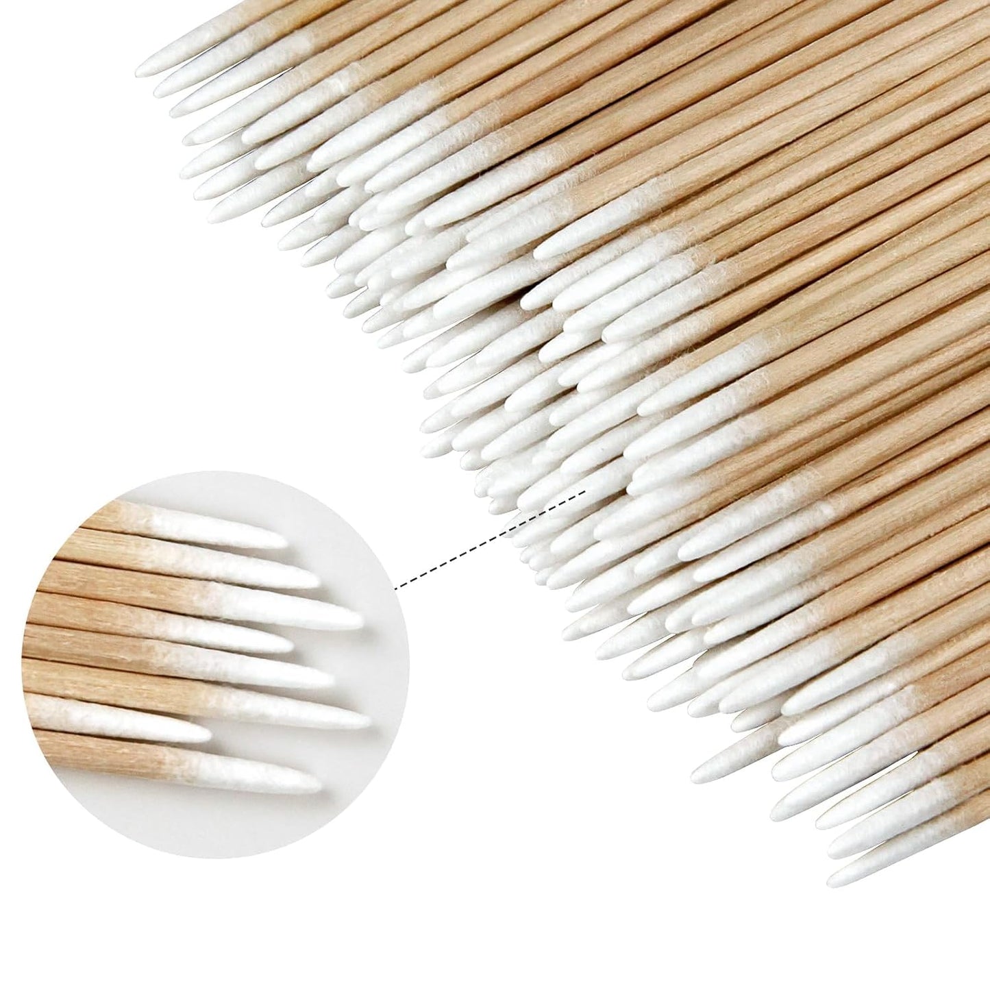 Eyxformula Pointed Cotton Swabs - 1000 Count Microblading Buds | 4 Inch Precision Tip Applicators for Makeup & Nail Care