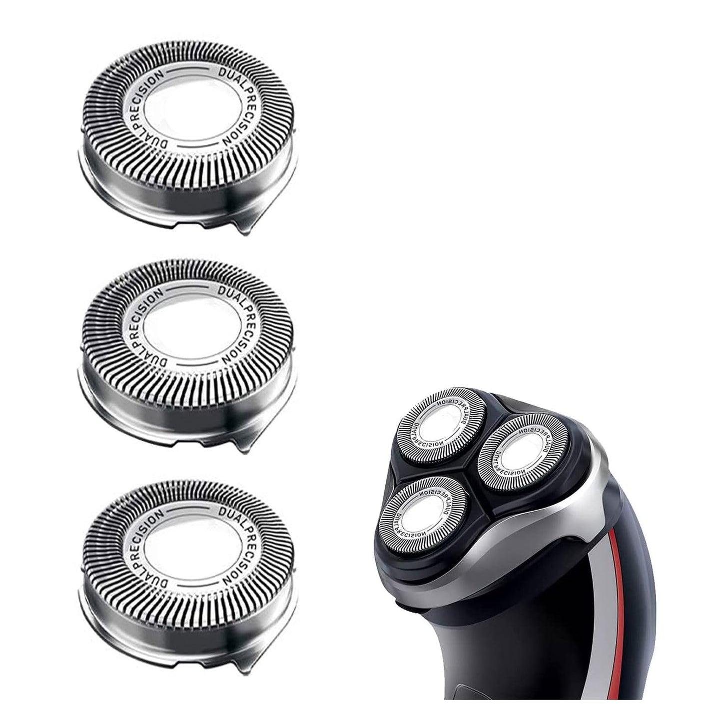 Gleway HQ8 Replacement Heads Compatible with Philips Electric Shavers, HQ8 Replacement Razor Blades Fit for Aquatec HQ8 Series Shaving Head, HQ8 Heads Upgraded for PT730 AT880 AT811, 3-Pack