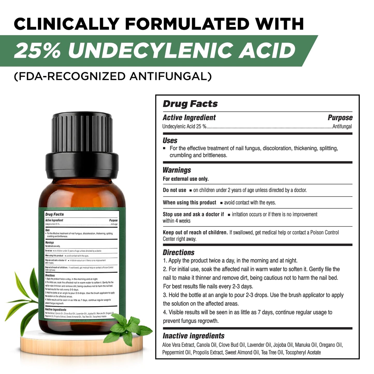 Toenail Fungus Treatment - Extra Strength Nail Repair with Tea Tree & Oregano Oil | Athletes Foot Solution, Made in USA