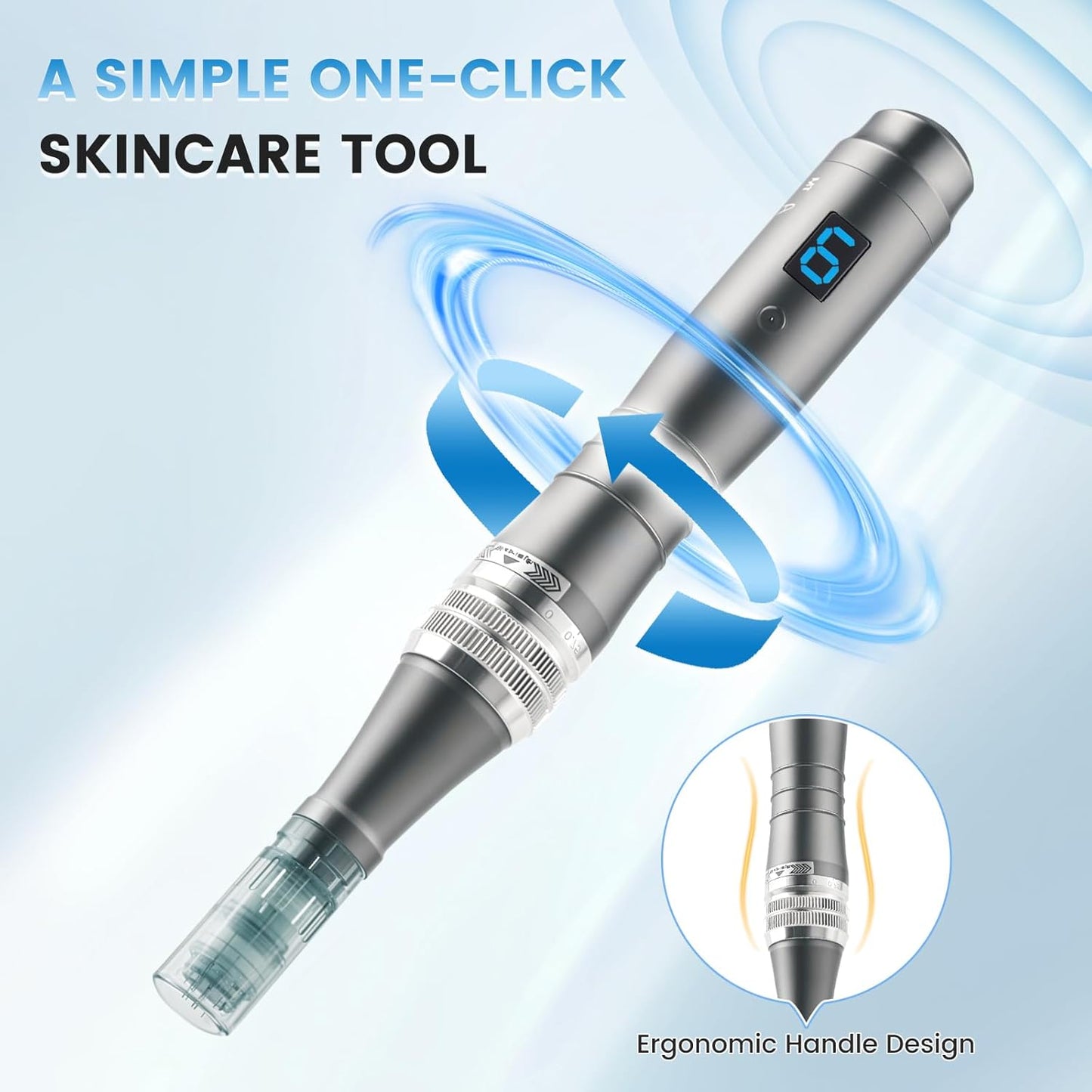 Dr Pen M8 Microneedle Derma Roller Pen Kit - 0.25mm for Women & Men
