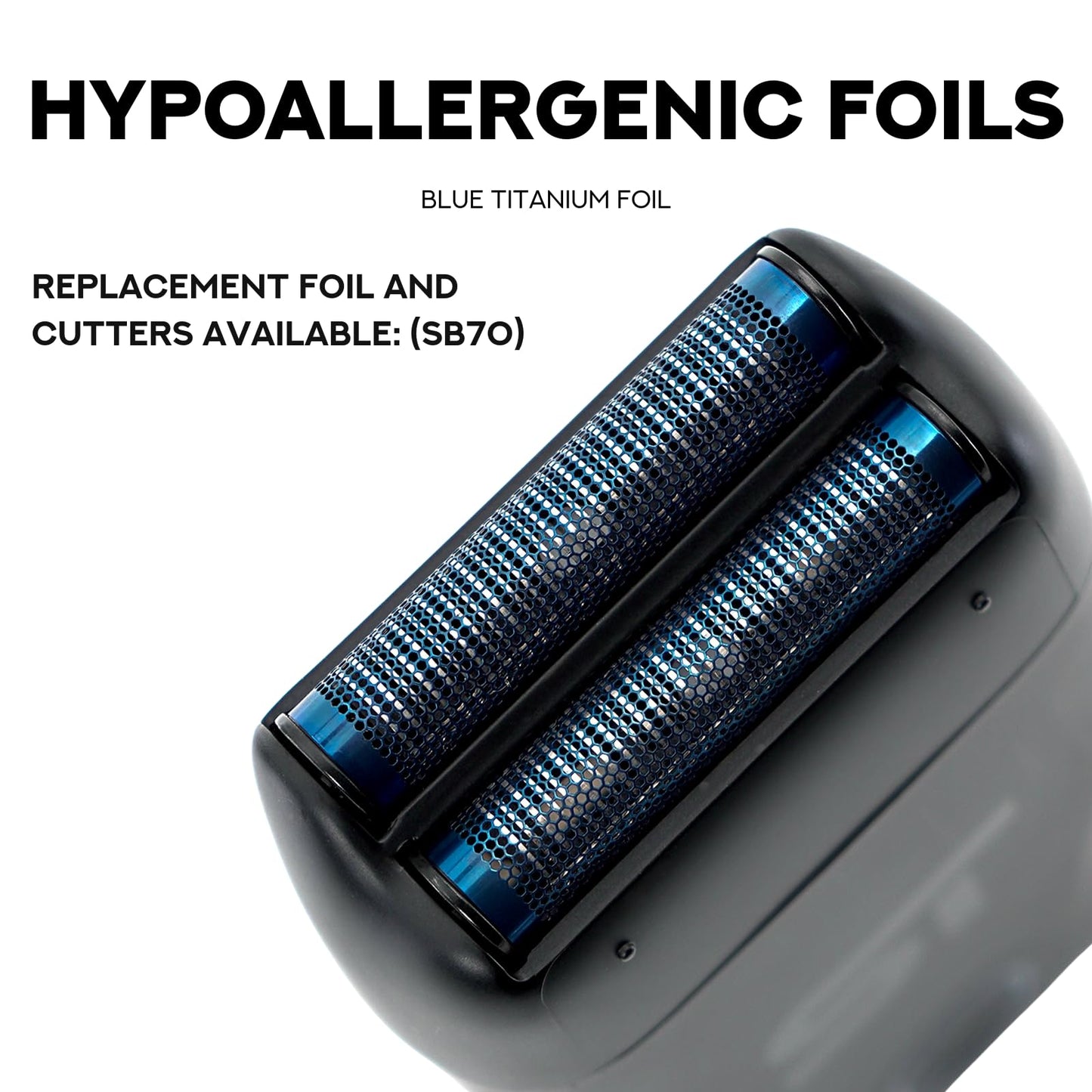 Supreme Trimmer DarkStar Foil Shaver STF720 – 9000 RPM Vector Motor, 150 Min Runtime Corded & Cordless Electric Razor | Hypoallergenic Foils for Face, Head & Stubble