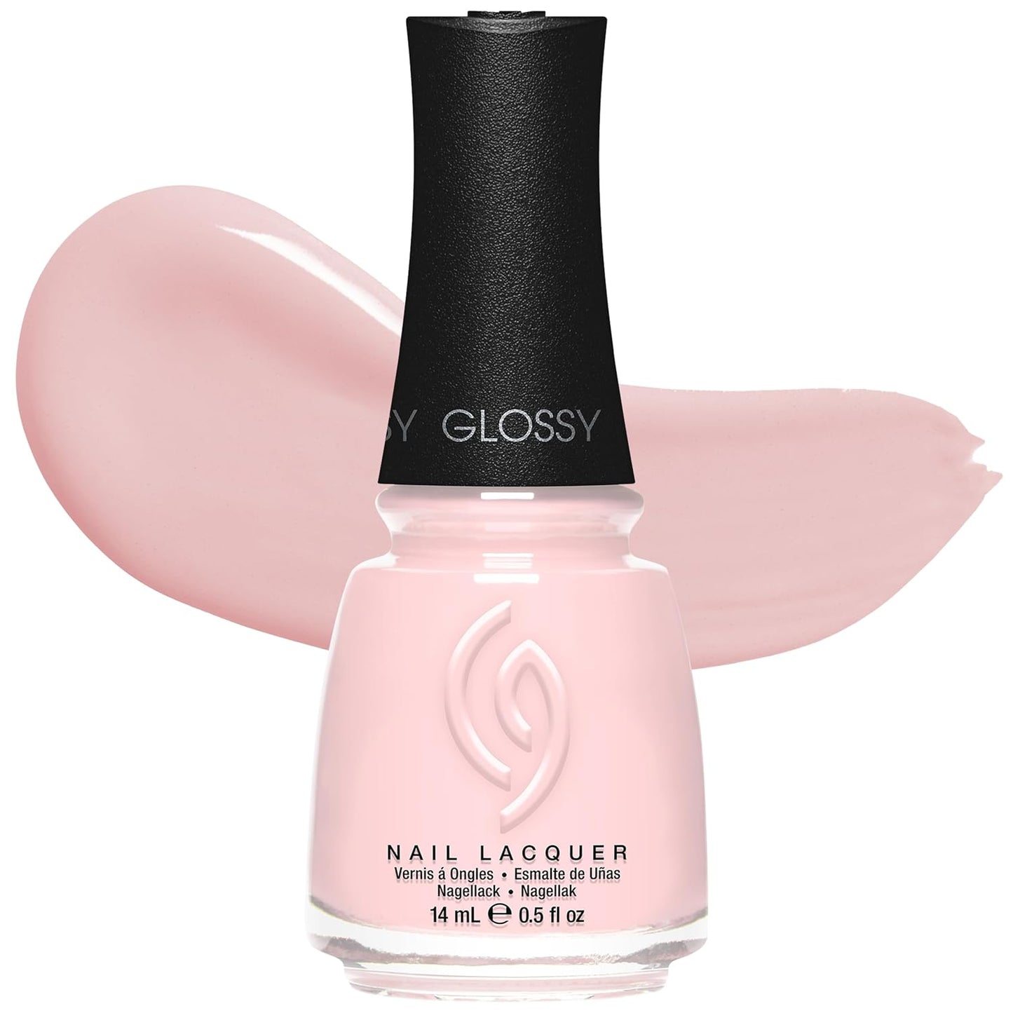China Glaze Nail Lacquer - Moment in the Sunset Coral Pink Polish | Quick Dry, Chip Resistant, Shimmer Finish, 0.5 fl oz