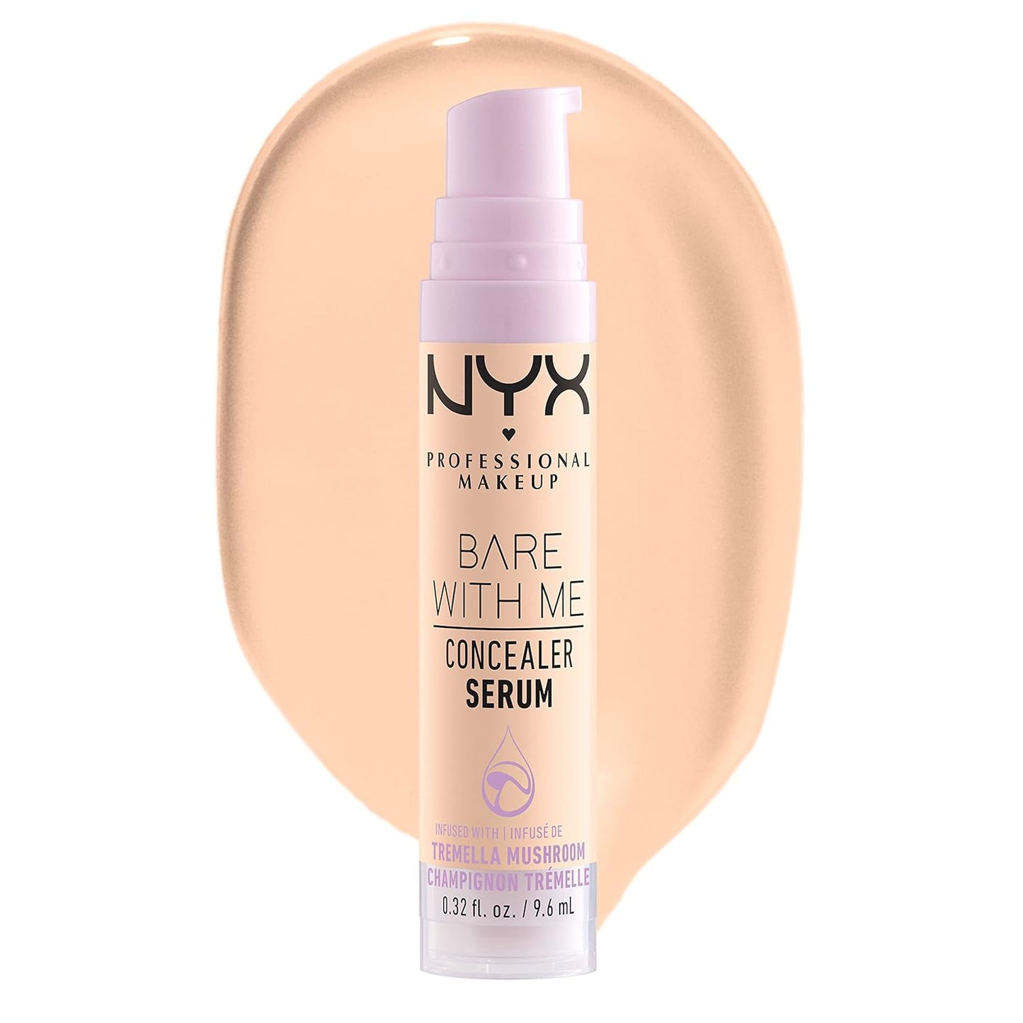 NYX Bare With Me Concealer Serum - 24Hr Hydration Makeup for Flawless Skin | Light Shade
