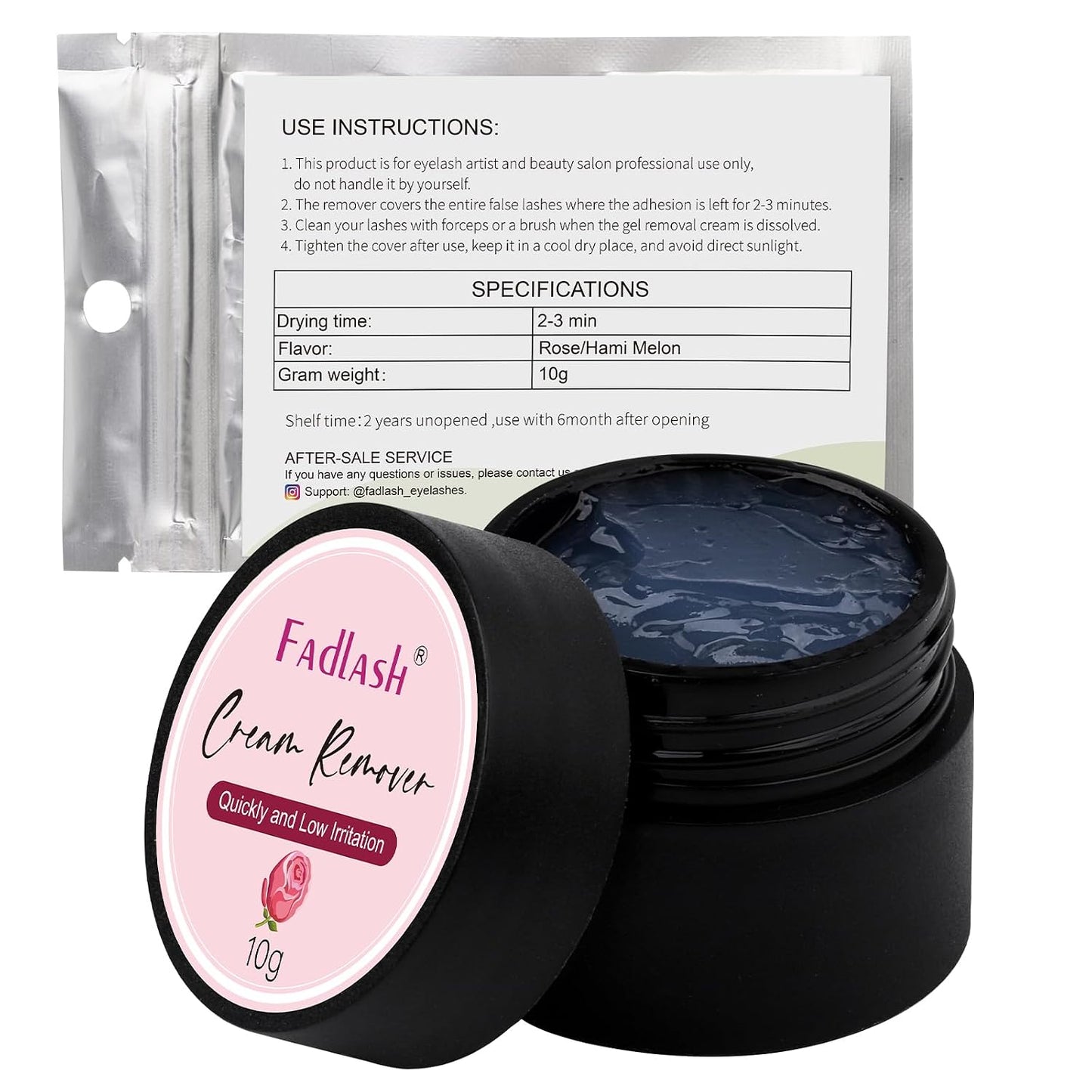 Lash Remover for Eyelash Extensions - 10g Powerful Dissolver with Low Irritation for Salons