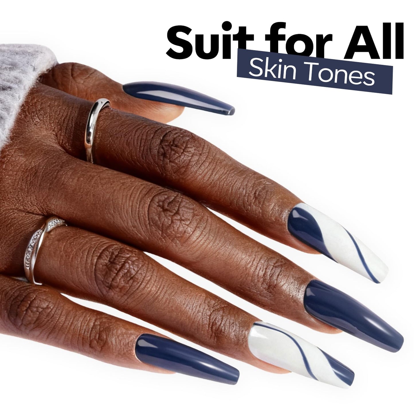 Blue Gel Nail Polish - Navy Dark Blue Soak Off for DIY Nail Art | 15ML