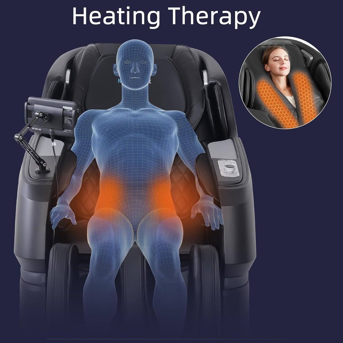 MassaMAX 4D Massage Chair - Full Body Recliner with OTA Cloud Tech, 27 Auto Modes | AI Voice Control, Zero Gravity, Heating
