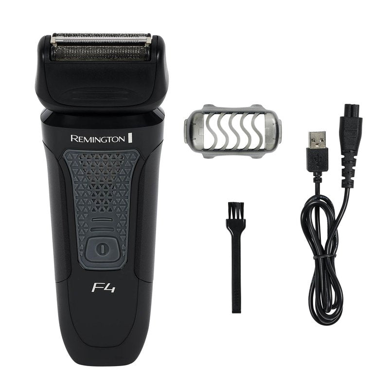 Remington F4 Style Series Foil Shaver for Men, Flexing Blades for Close and Comfortable Shave, Cordless Electric Rechargeable Razor.