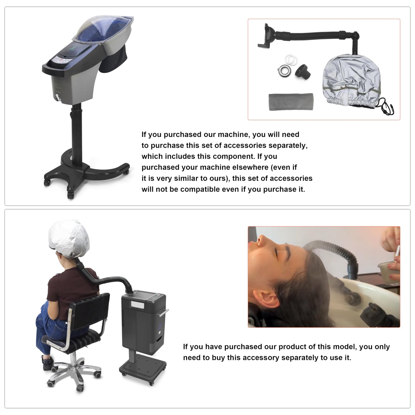 Elitzia Suction Cup Holder Micro Mist Hair Steamer Salon Shampoo Bowl Nano Micro Mist Steam Suction Cup Holder Steamer Accessory