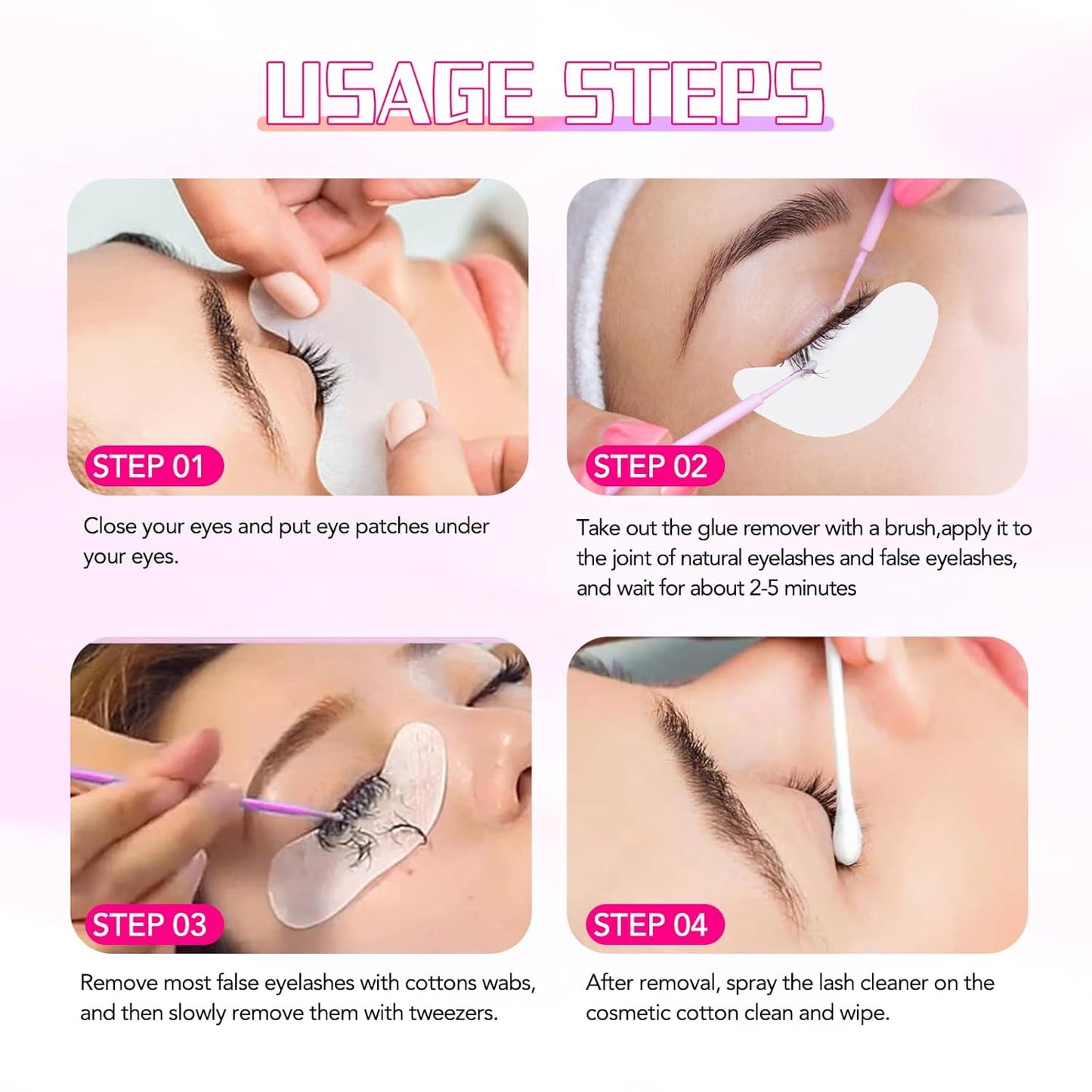 Eyelash Extension Remover - Professional Low Irritation Formula | 5g x 2 for DIY or Salon Use