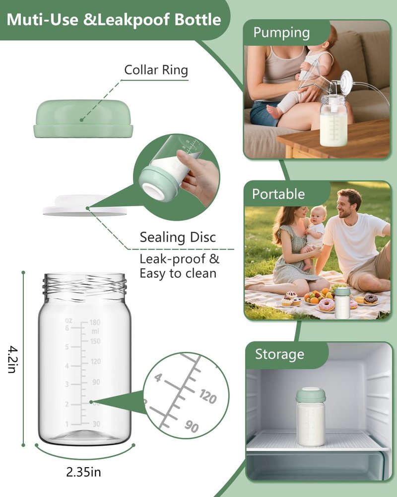 Breast Pump Parts Compatible with Spectra S1/S2/9 Plus/Synergy Gold, Full Set Replacement Parts for Spectra Include 21mm Flange, Duckbill Valve, Backflow Protector, Tubing, Bottle, Not Original Parts