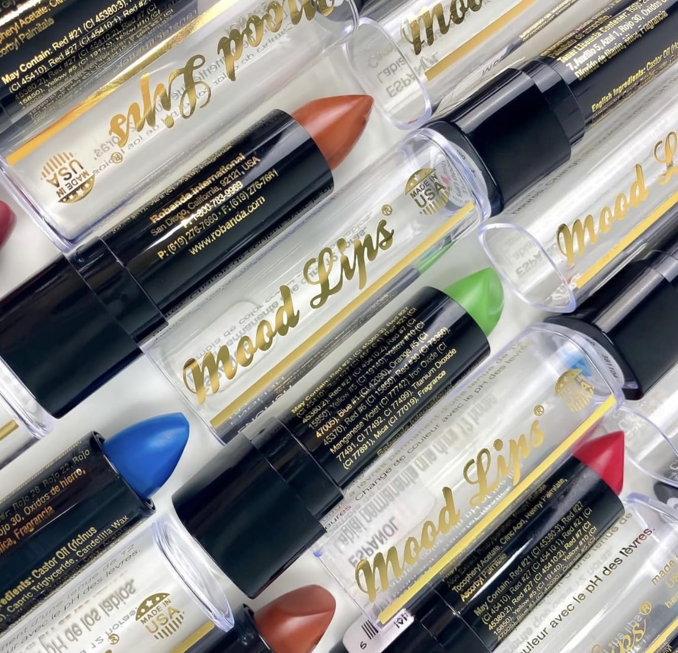 Color Changing Lipstick - Long Lasting pH Tint with Aloe Vera | Hydrating Moisturizer | 12-Hour Wear | Black