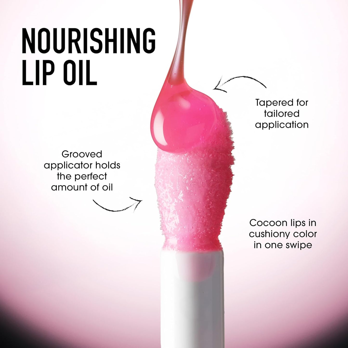bareMinerals Nourishing Lip Oil - Ultra-Hydrating, Non-Sticky Formula with 9 Botanical Oils | High-Shine, Clean & Vegan