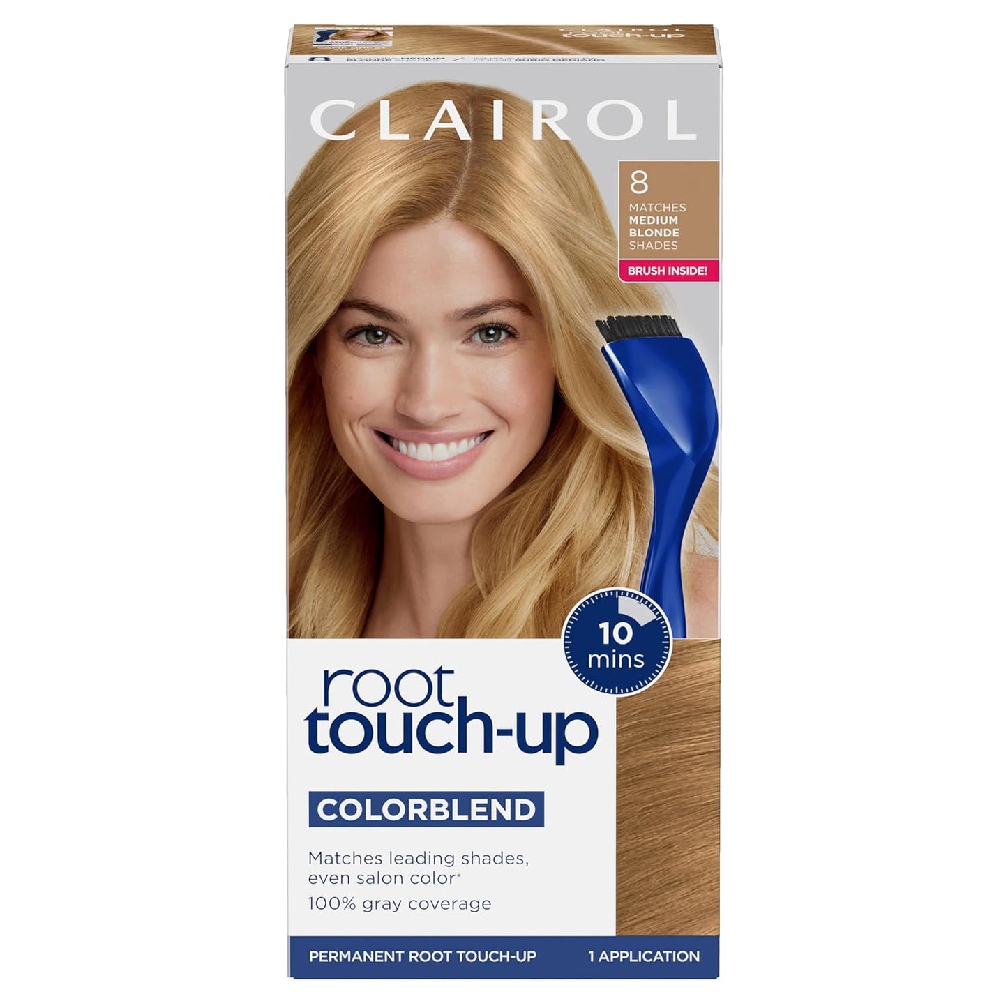 Clairol Root Touch-Up Permanent Hair Dye - 5 Medium Brown | 100% Gray Coverage, Easy Brush Application