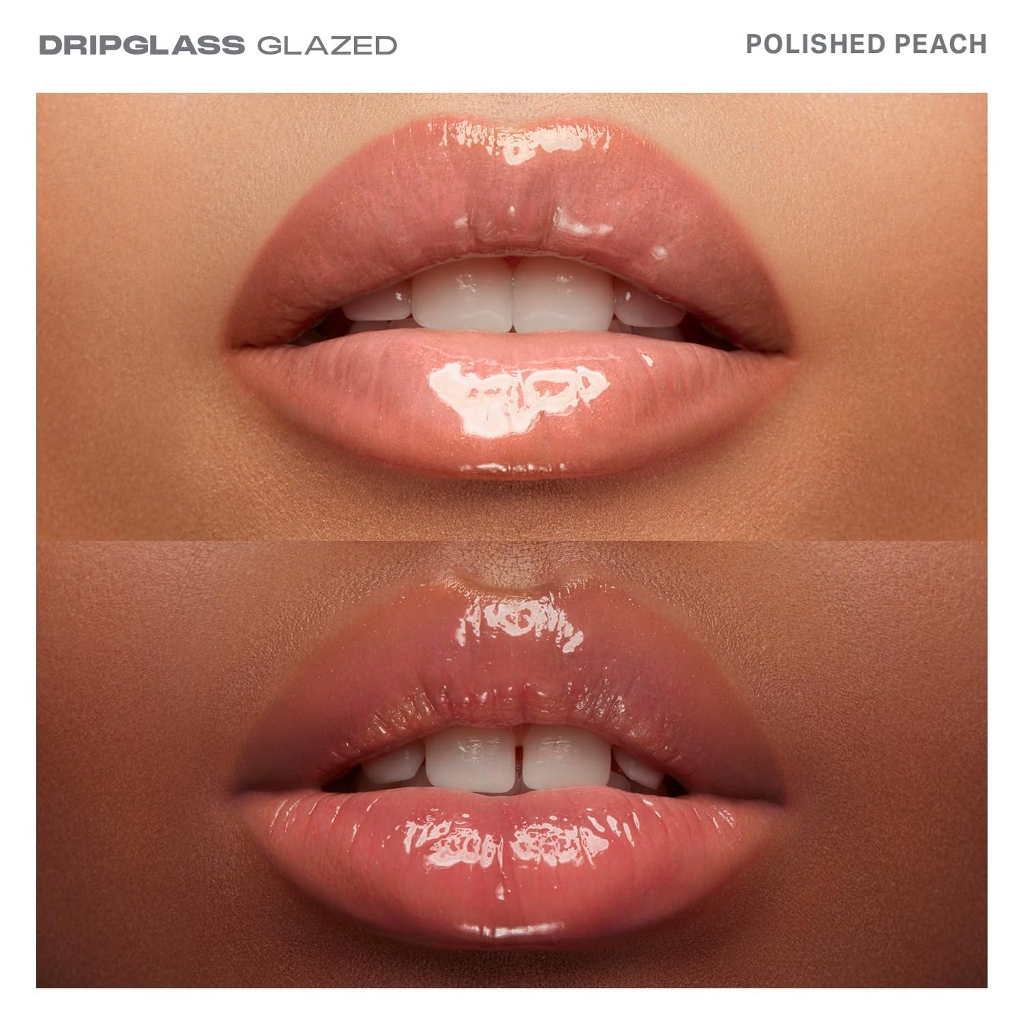 MORPHE Dripglass High Shine Lip Gloss - Semi-Sheer or Full Coverage Lip Color with Glass-Like Shine and Nonsticky Finish - Infused With Squalane & Vitamin E - Polished Peach (0.13 Fl Oz)