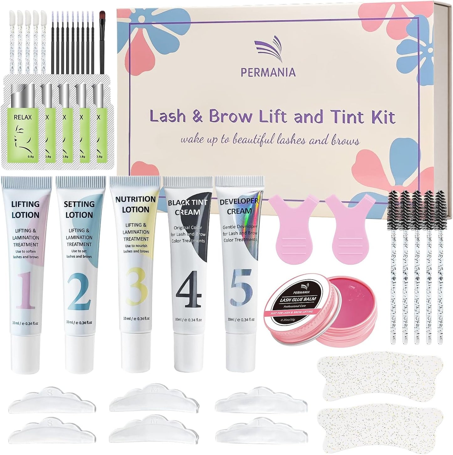 Lash Lift & Brow Lamination Kit - Salon-Grade Curling & Coloring | 10ml Full Tube Design