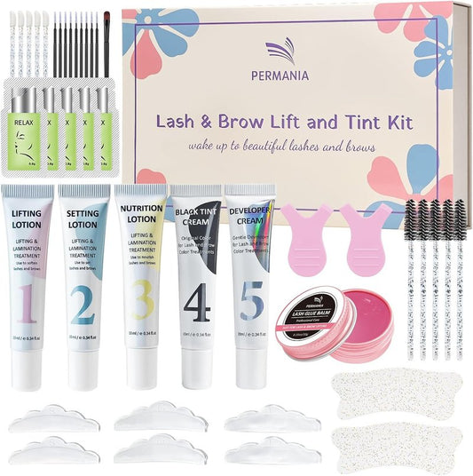 Lash Lift & Brow Lamination Kit - Salon-Grade Curling & Coloring | 10ml Full Tube Design