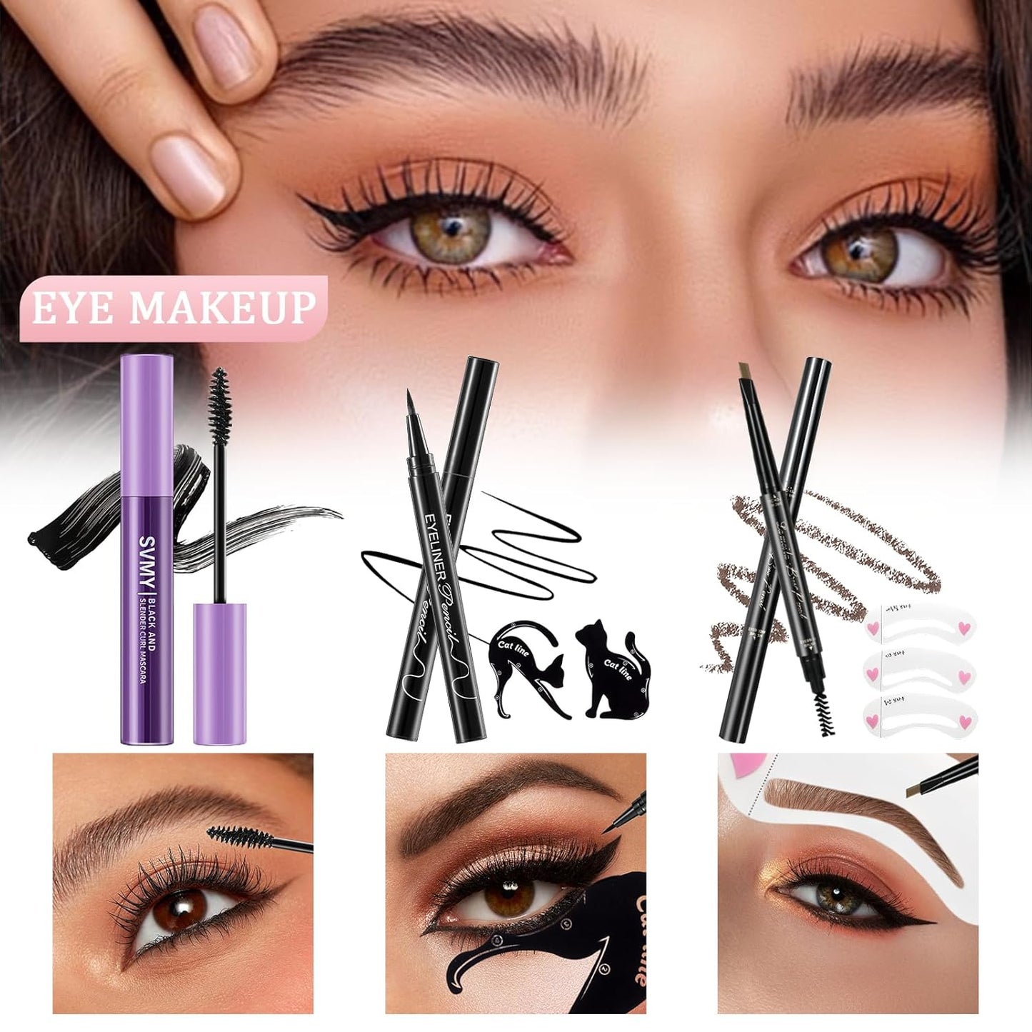 Makeup Set for Women - Complete Makeup Kit for Beginners & Professionals | Travel-Friendly Essentials, Eyeshadow Palette & Lip Gloss