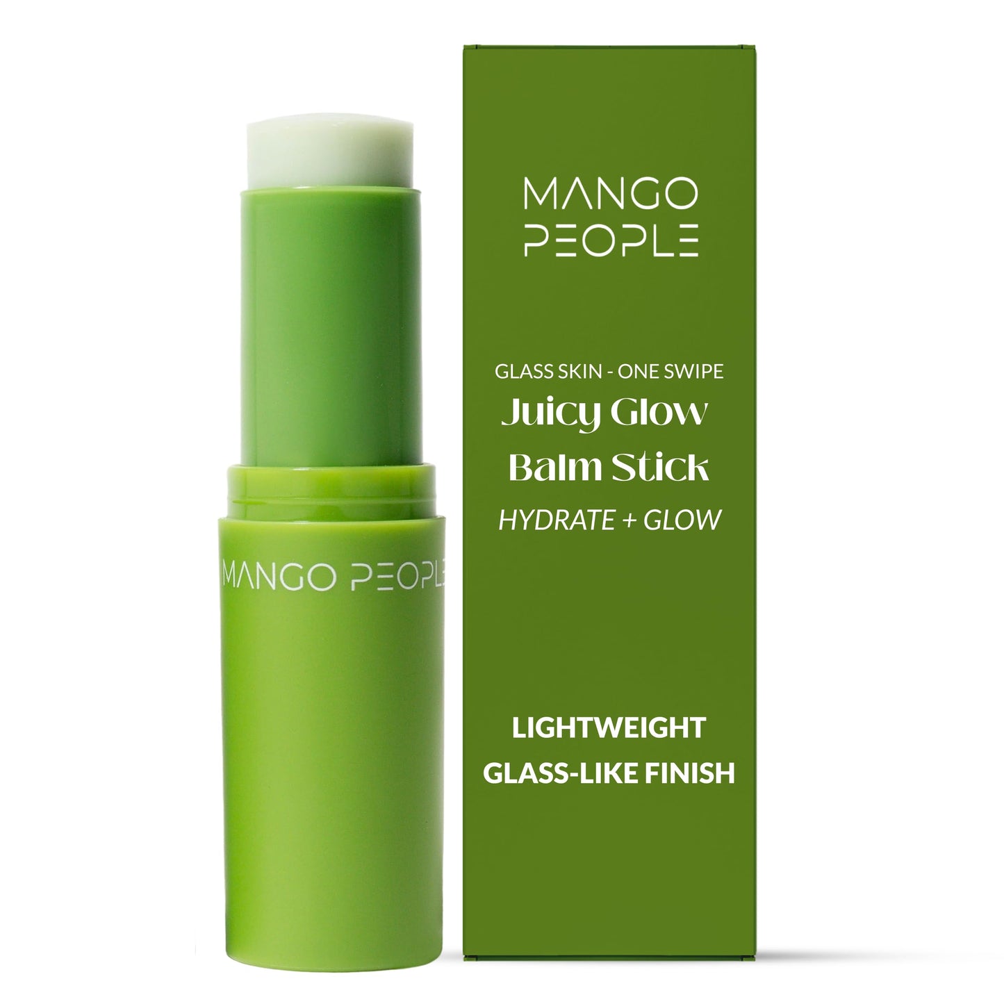 Mango People Juicy Glow Highlighter Balm & Hydrating Stick with Centella Asiatica, Celery & Cucumber Extract with Gotu Kola, 0.35 oz