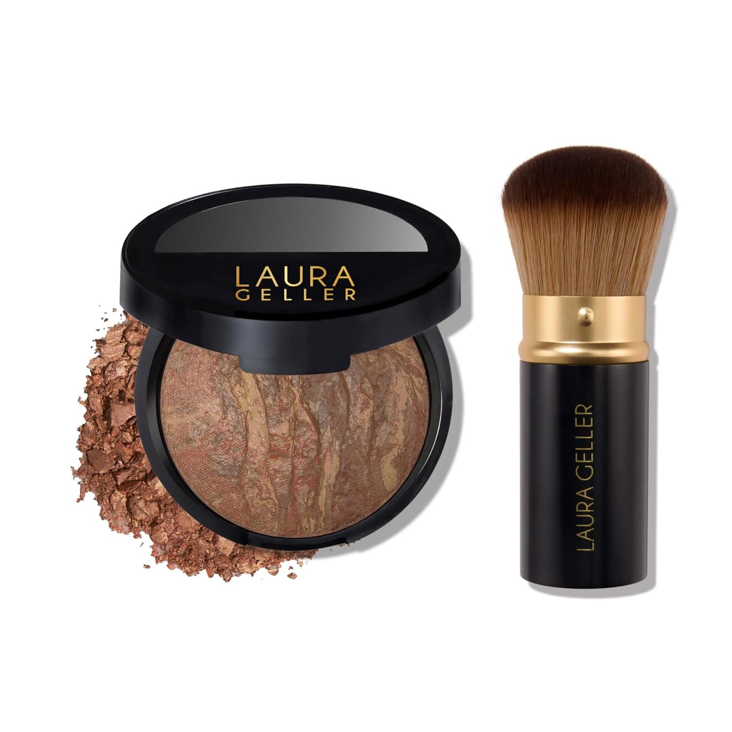 Baked Balance-n-Brighten Foundation Makeup Set - Tan with Kabuki Brush