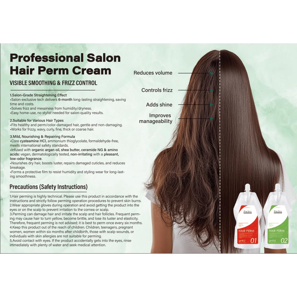 Professional Keratin Hair Straightening Cream Kit - Japanese Formula with Argan Oil | Gentle & Long-Lasting Results for All Hair Types