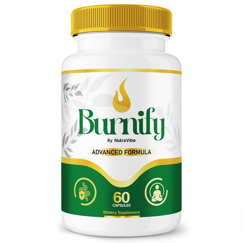 NutraVibe Burnify Capsules – Daily Balance & Energy Support Supplement | Natural Formula for Healthy Body Shape, Digestion & Active Lifestyle | Easy-to-Swallow, Non-Habit Forming (60 Capsules)