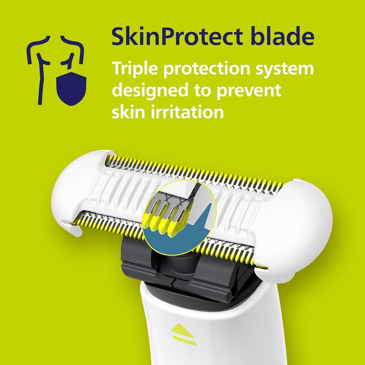Philips Norelco OneBlade Intimate - Pubic Grooming & Shaving Tool with Skin Protection | Model QP1924/70