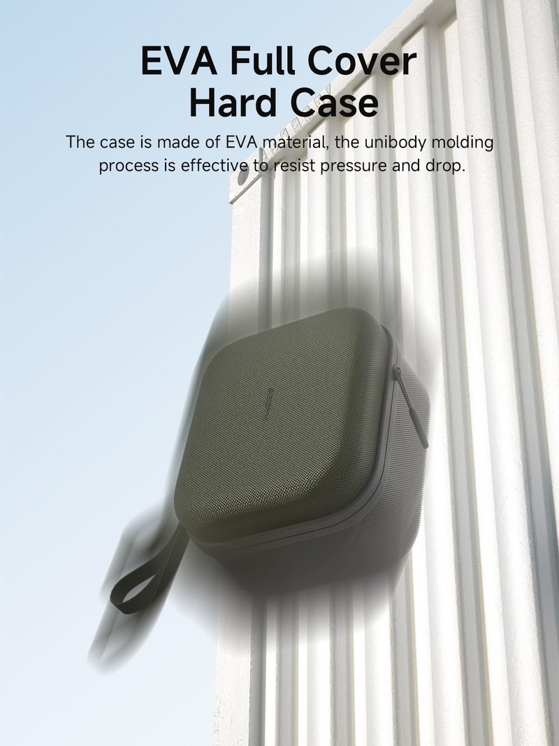 Hagibis Electronic Organizer Travel Case Bag for Mac mini M4/M4 Pro 2024, Portable Carry Case for Cable, Charger, SD Card, Mouse, USB Flash Disk (Green)