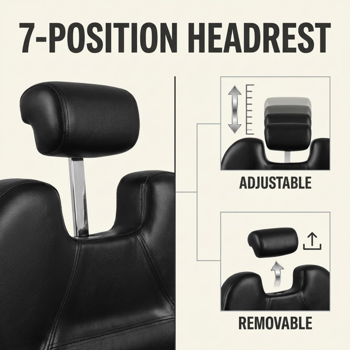 Artist hand Professional Barber Chair, All Purpose Reclining Salon Chair