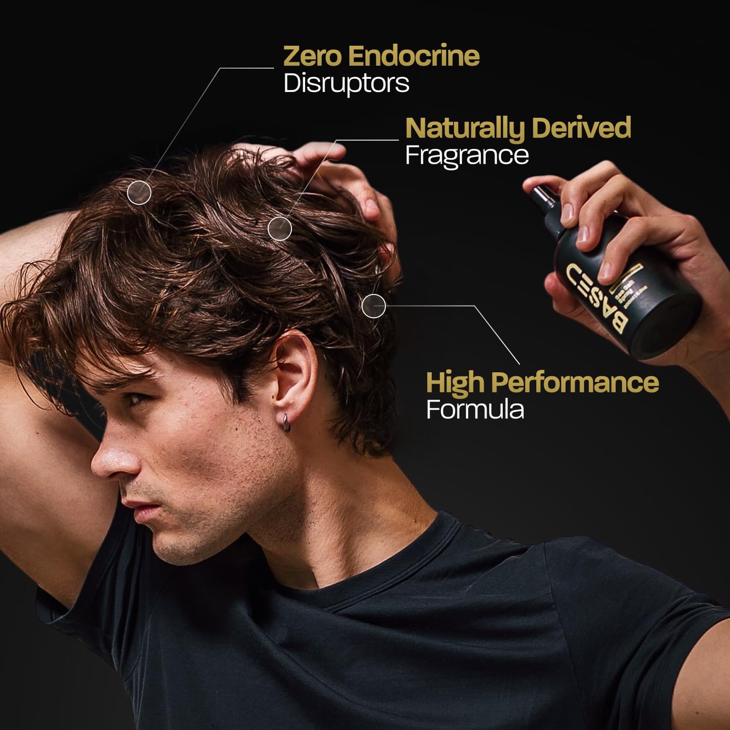 Sea Salt Spray for Hair - Natural Finish, Volume & Texture | Infused with Kelp & Vitamin B5, 8.5 oz