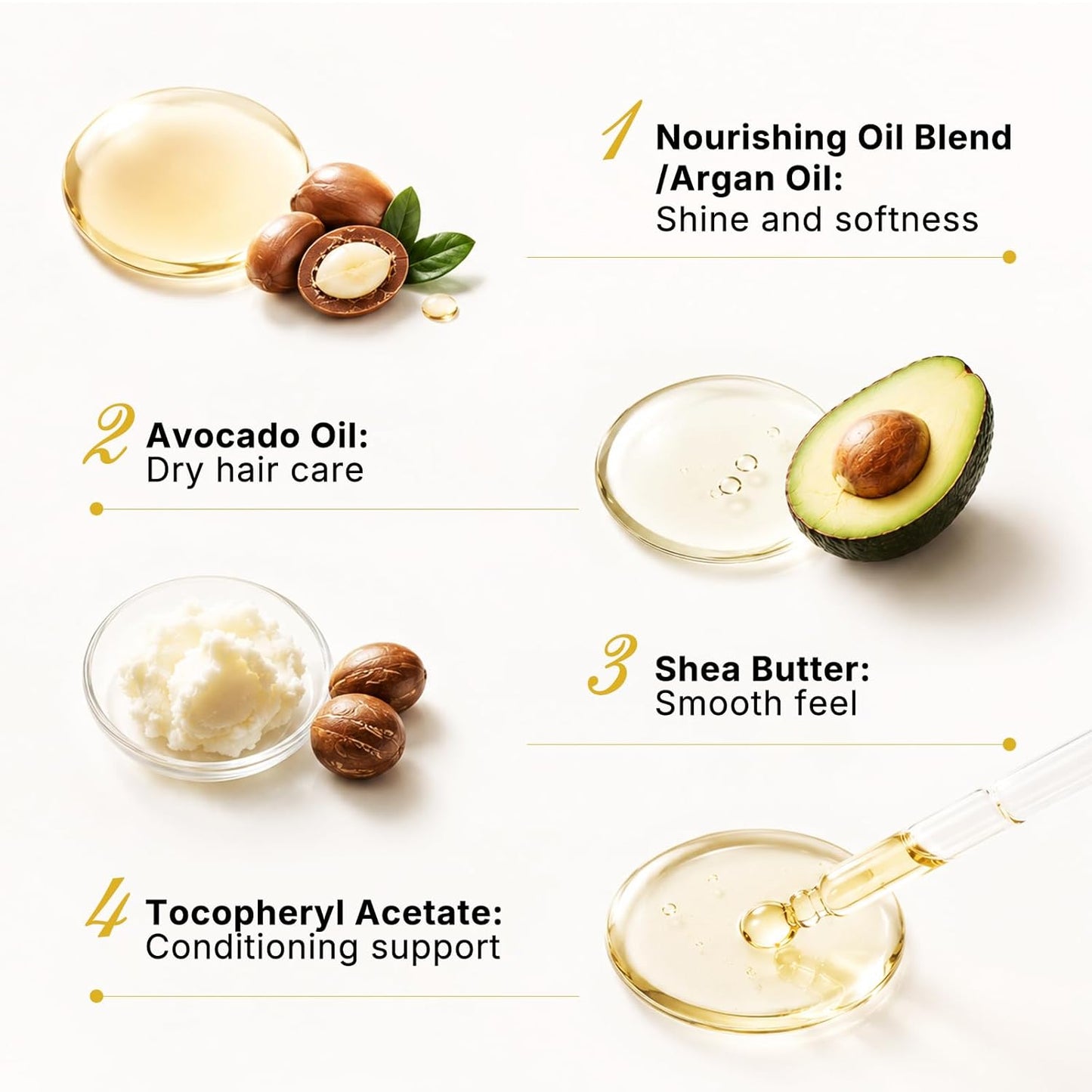 Karseell Moroccan Argan Oil - Cold Pressed Hair Serum for Dry, Damaged Hair | 50ml