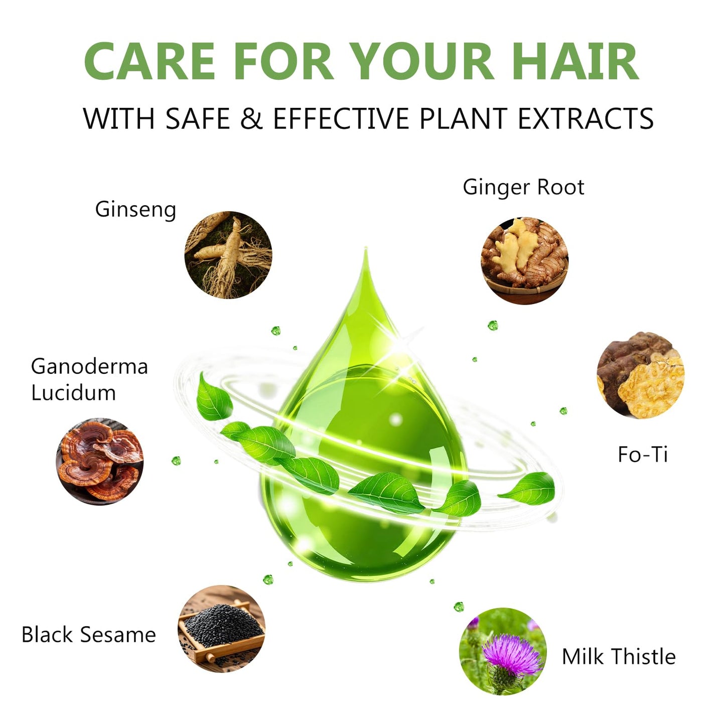 HIS&HERCHOICE Brown Hair Dye Shampoo, 3-in-1 Hair Color for Gray Coverage, Ammonia and Paraben Free with 6 Natural Herbal Ingredients, Semi-Permanent Color Shampoo for Women and Men