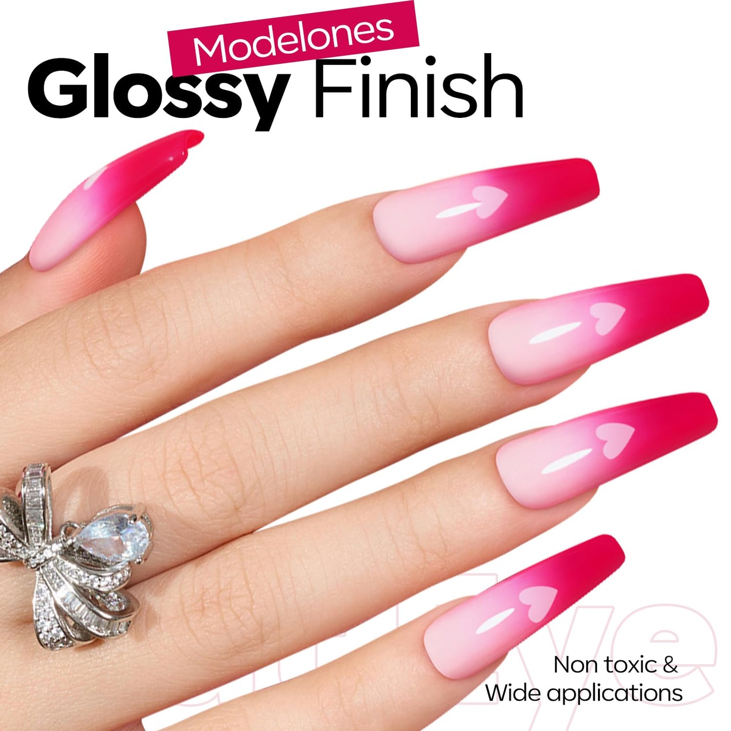 Dark Pink Gel Nail Polish - Rosy Mulberry Soak Off for DIY Nail Art | 15ML