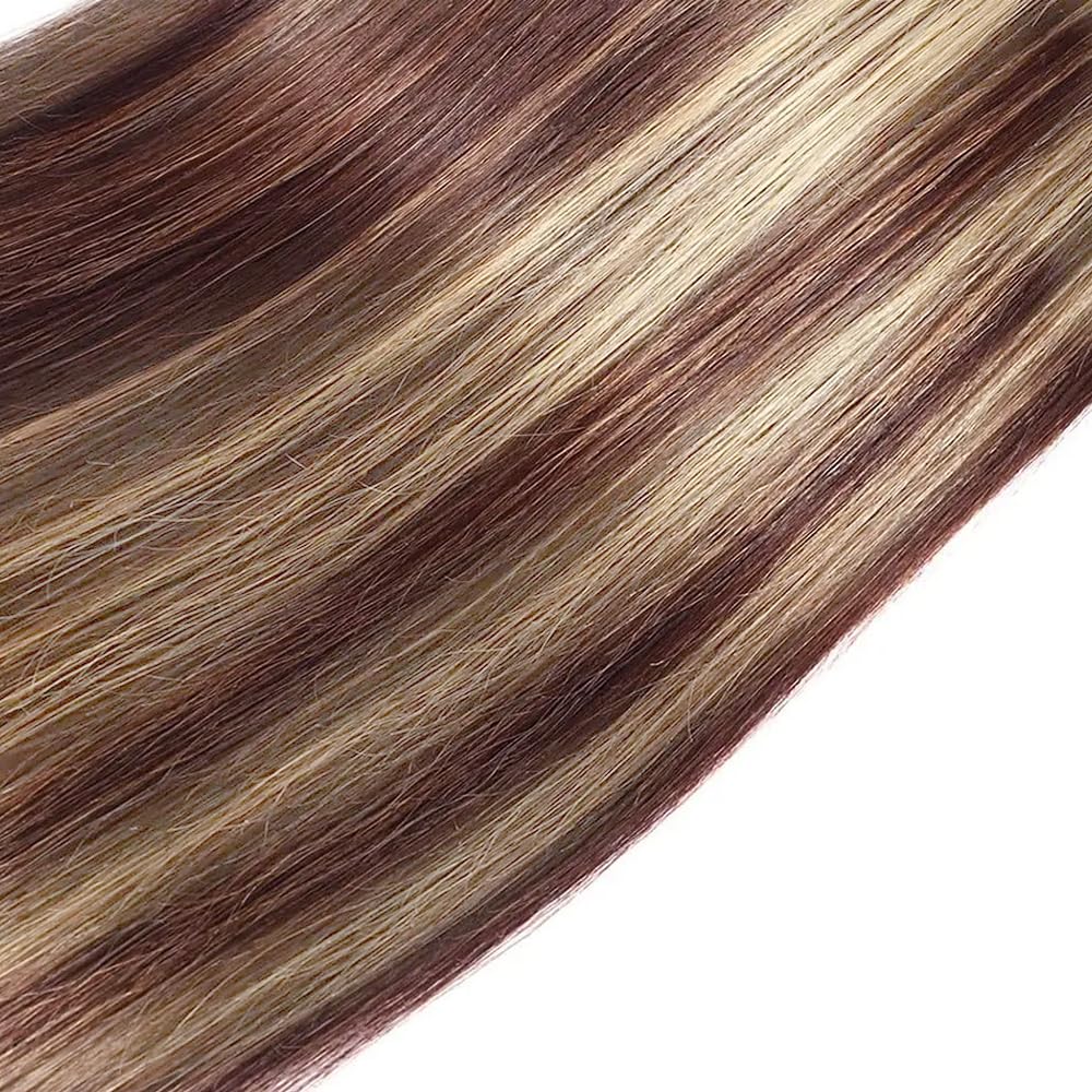 613 Bundles Human Hair Reddish Brown Straight Bundles 16 18 20 inch Two Tone 613 and #33 Bundle